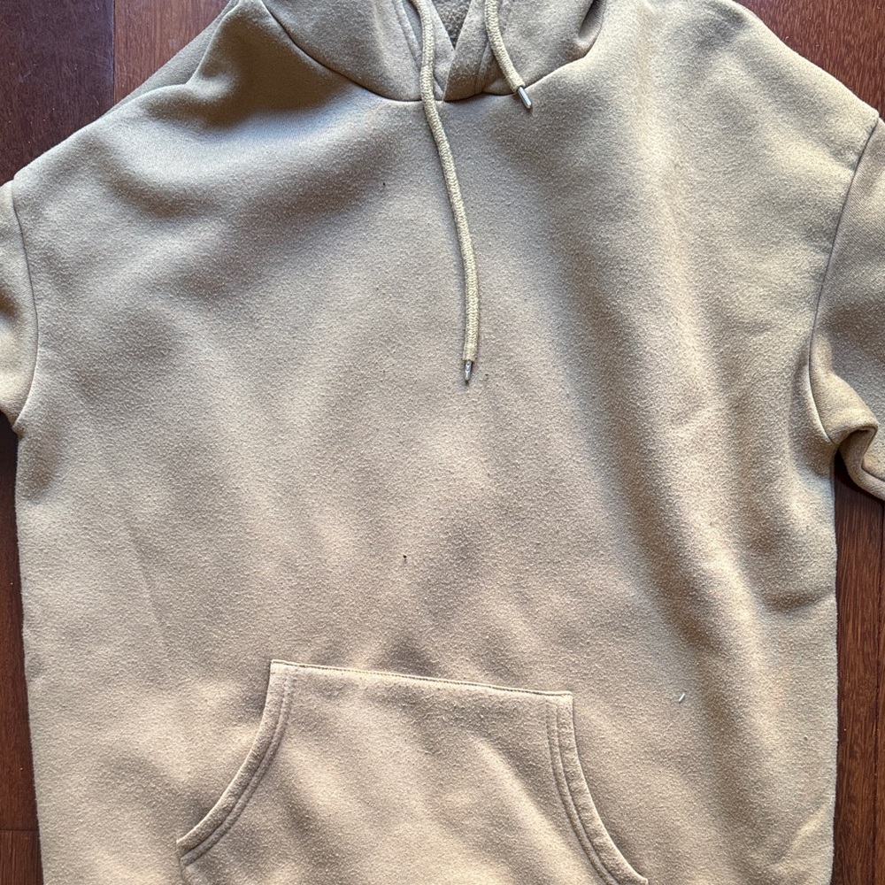 SHEIN Tan Hoodie Sweatshirt